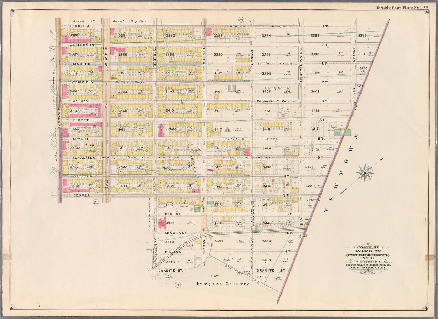 Map of the neighborhood, 1898